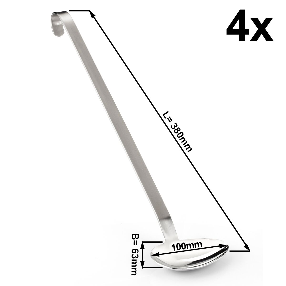 (4 komada) Žlica za umak - Ø 63 mm 