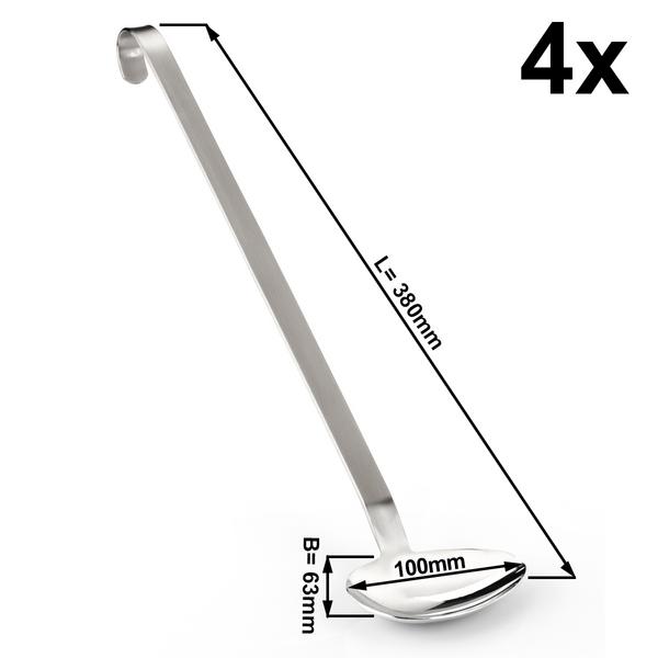 (4 peças) colheres de molho - Ø 6,3 cm
