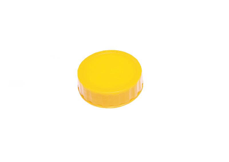 (6 pieces) Squeeze/Dispensing Bottle Replacement Screw Caps – Yellow - Leakproof