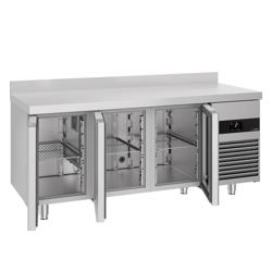 Masă rece PREMIUM - 1,86 x 0,7 m - cu 3 uși de sticlă