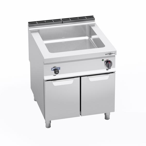 Bagnomaria elettrico professionale - 3,2 kW - 2x GN 1/1 & 1x GN 1/3 - con rubinetto di scarico - con base armadiata