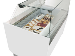 Mostrador de helados -1,31 × 0,92 m - blanco
