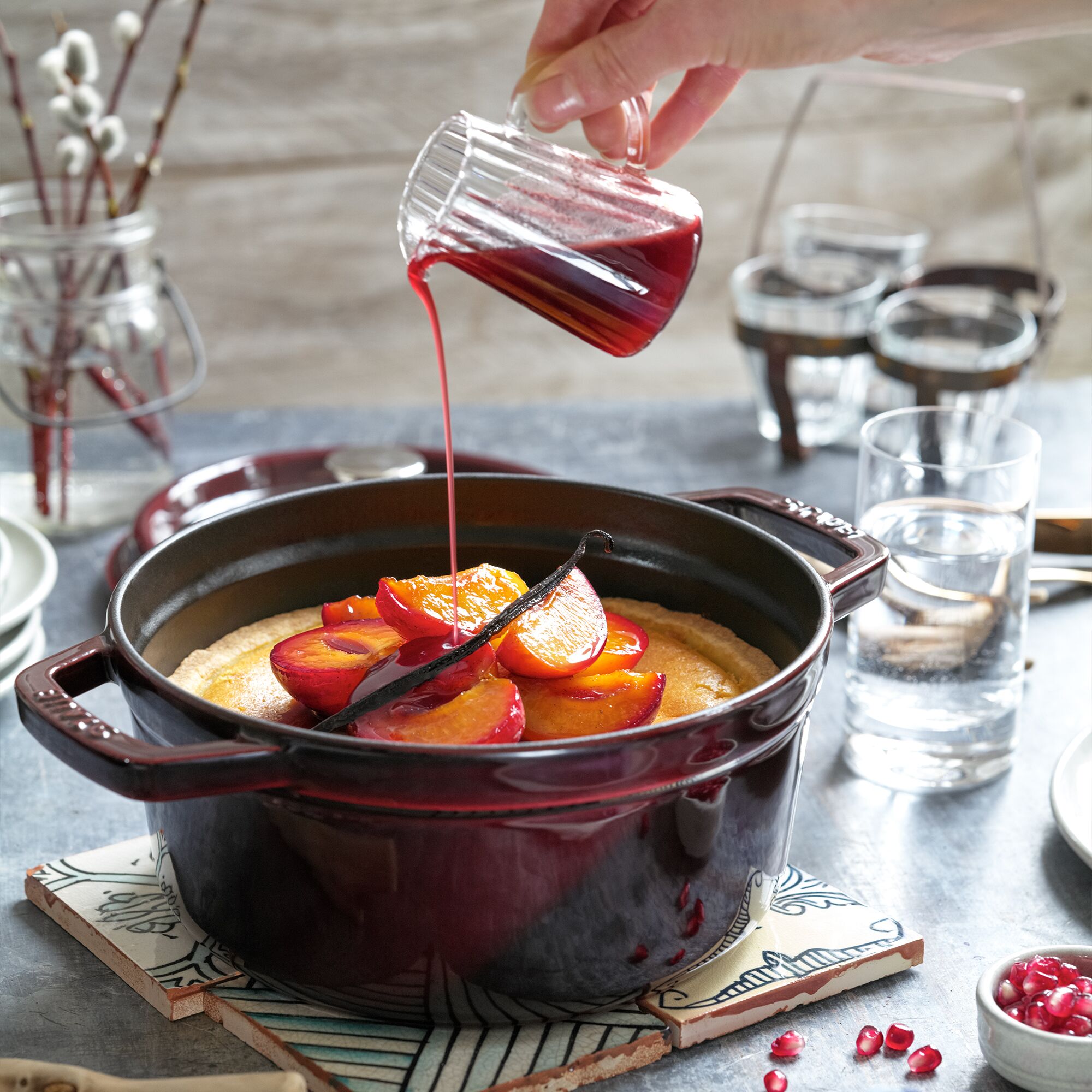 STAUB | LA COCOTTE - Cocotte - Ø 220mm - Ghisa - Rosso granatina