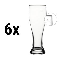 (6 sztuk) Szklanka do piwa pszenicznego - BEER SPECIALS - 415 ml - skalibrowana na 300 ml