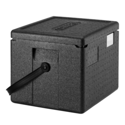 CAMBRO | CAM GOBOX® Half Toploader GN 1/1 - fekete színű hordozószíjjal