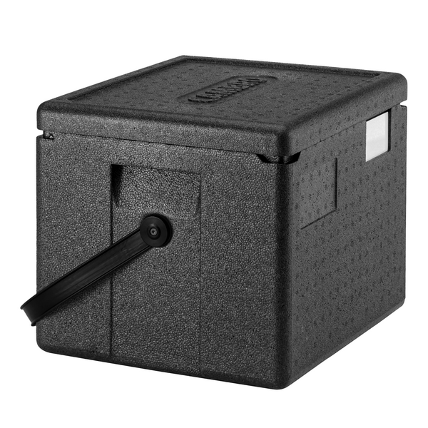 CAMBRO | CAM GOBOX® Half Toploader GN 1/1 - cu curea de transport în negru