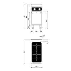 Inductie fornuis - 14,0 kW - Bflex Digital