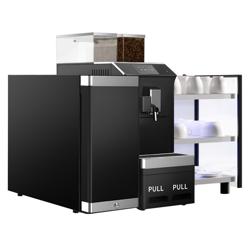 Commercial Bean to Cup Coffee Machine - 16 Drink Options - 5" Touchscreen - incl. Cup Warmer & Milk Fridge