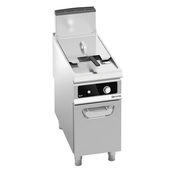 Gasfriteuse - 20 liter - 17,5 kW - indirect verwarmd - digitale bediening - Bflex Digital - met aftapkraan - incl. onderstel