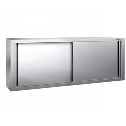 Seinäkaappi ruostumattomasta teräksestä PREMIUM - 2000x400mm - liukuovi - korkeus 650mm