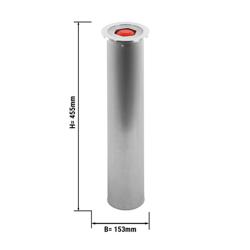 Distributeur de gobelets en acier inoxydable avec ressort - Version encastrable