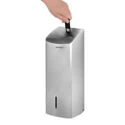 AIR-WOLF | Distributeur de papier toilette - pour jusqu’à 750 feuilles individuelles - inox 
