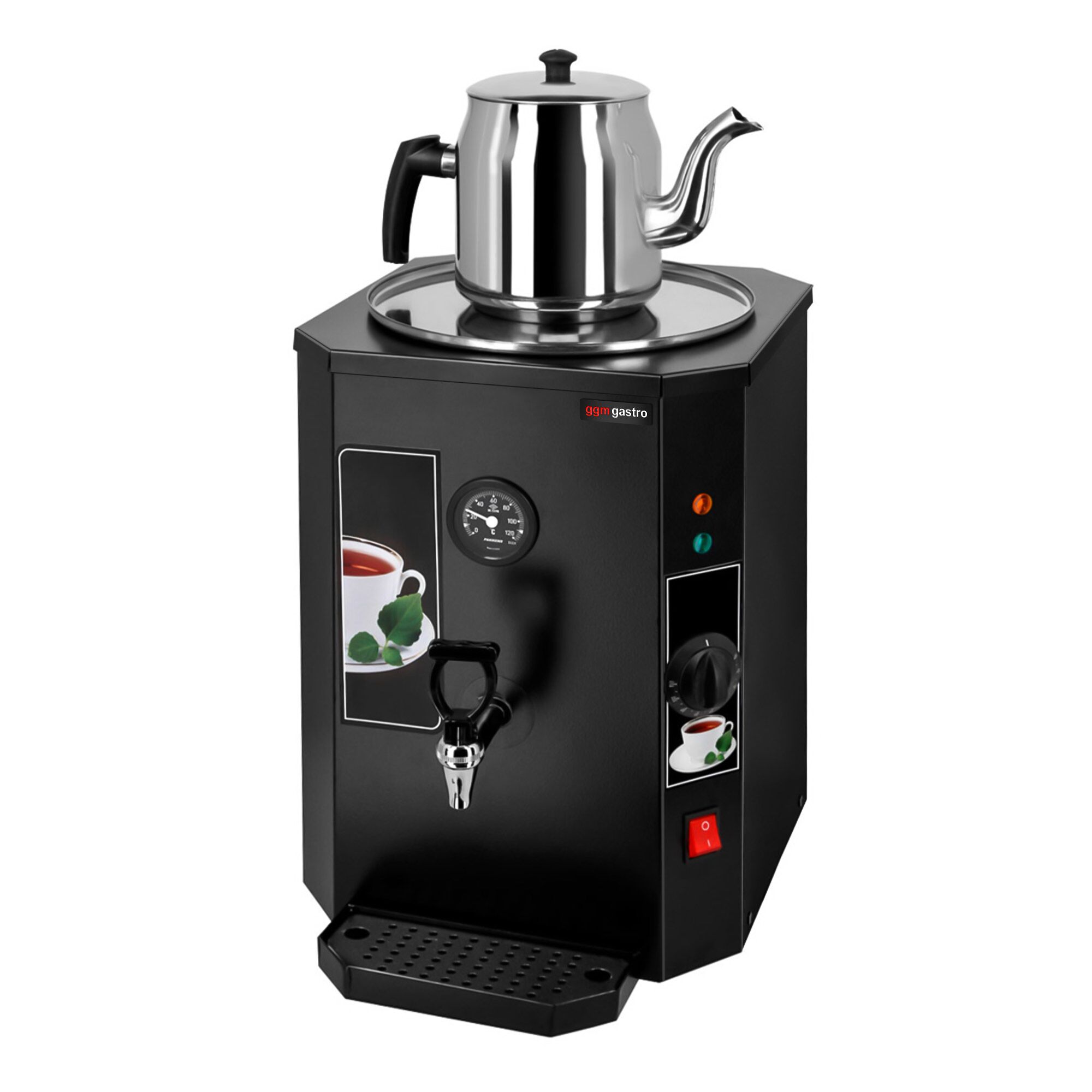 Samovar électrique professionnel - 13 L - 2,0 kW - avec 1 théière