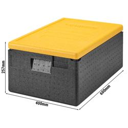 CAMBRO | CAM GOBOX® - Toploader - GN 1/1 - musta - keltainen kansi