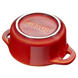 STAUB | CERAMIQUE - طنجرة كوكوت صغيرة - بقطر 100 مم - دائرية - سيراميك - نحاسي عتيق