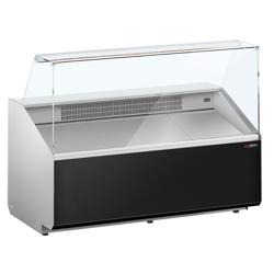 Koeltoonbank - 1568x979mm - 324 liter - front zwart - rechte ruit