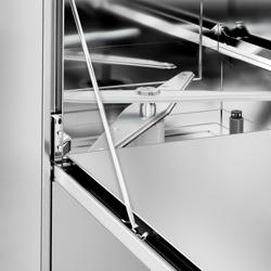 Lave-vaisselle professionnel frontal - Panier 50x50cm - Commandes mécaniques - 4,9kW - avec pompes doseuses détergent et liquide de rinçage