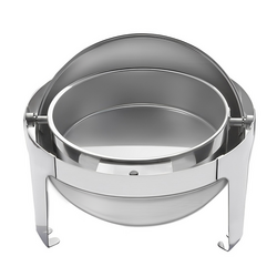 Chafing Dish - Rond - met oprolbaar afdekscherm