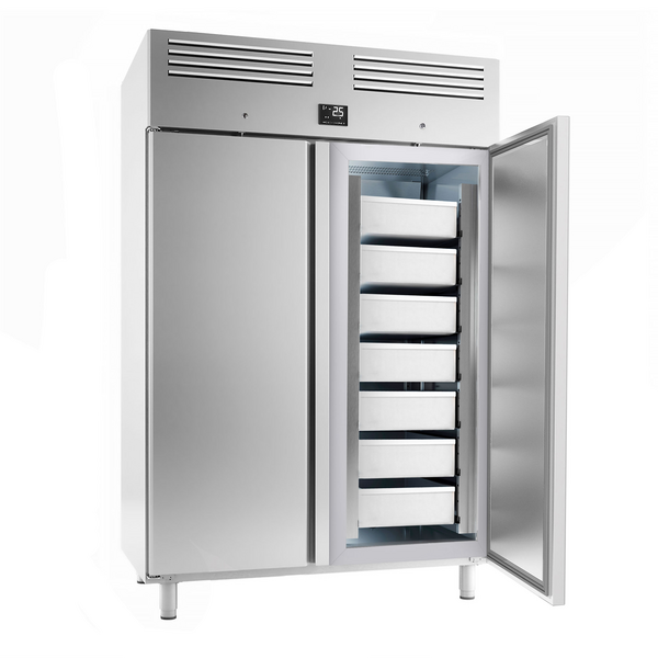 Viskoelkast roestvrij staal Premium PLUS - EN 600x400 - 1240 liter - met 2 deuren