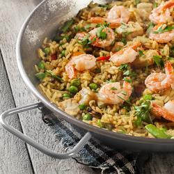 Bandeja de paella de acero inoxidable - Ø 320 mm - altura 65 mm