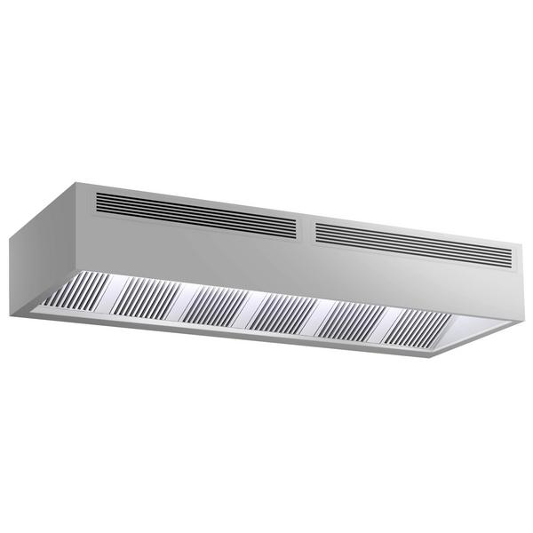 Horeca afzuigkap doosmodel - 3500x1100x450mm - zonder motor - met Filter