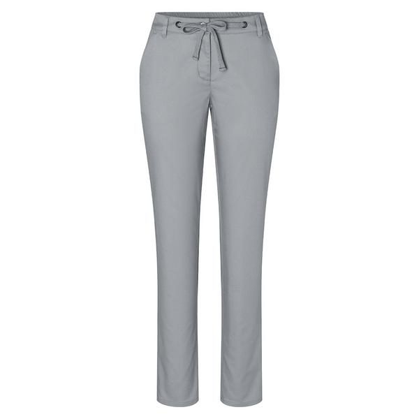 KARLOWSKY | Dames Modern Stretch Chino Broek - Staalgrijs - Maat: 52