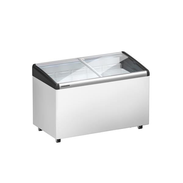 LIEBHERR commercial chest freezer - 249 litres - with sliding glass lid - white