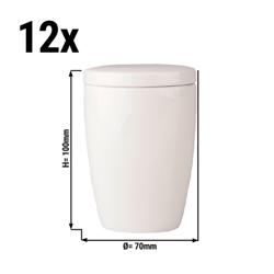 (12 piezas) Azucarero Maastricht - Ø 7 cm - marfil
