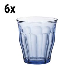 (6 pièces) Verre polyvalent Duralex - PICARDIE - 250 ml - Bleu-transparent