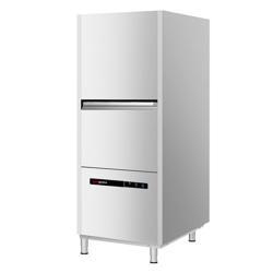 Máquina de lavar tachos industrial de parede dupla - Tátil - 16,70kW - com doseadores de detergente e abrilhantador