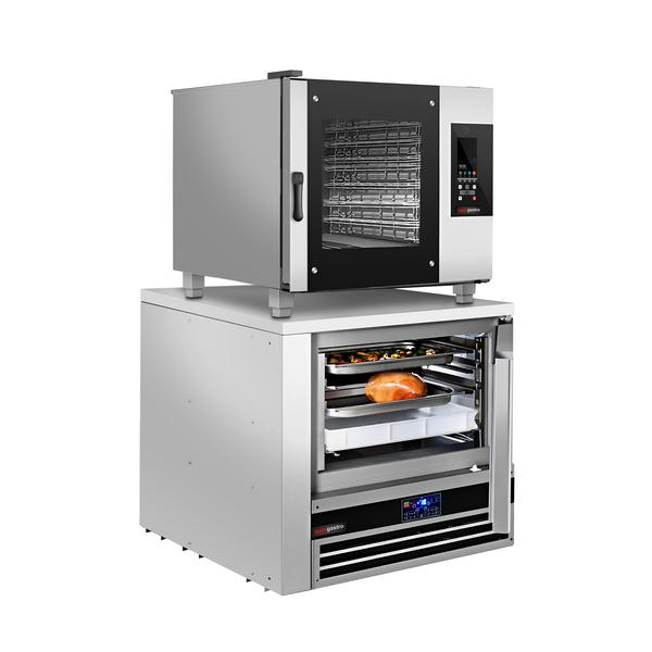 Combisteamer - Elektrisch - Touchscreen - 5x GN 1/1 - incl. kerntemperatuurvoeler, condensopvangbak & LED-verlichting