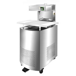 Schokoladen-Temperiergerät / Chocotemper - 24 kg - 3 kW - mit Auslaufhahn - inkl. Ablagefläche mit Glasurzone