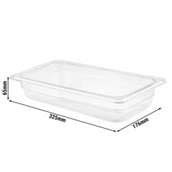 Conteneur GN 1/3 en polypropylène - opaque - Hauteur : 65mm