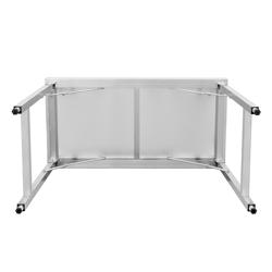 Mesa de trabajo de acero inoxidable | central - 1200x700mm