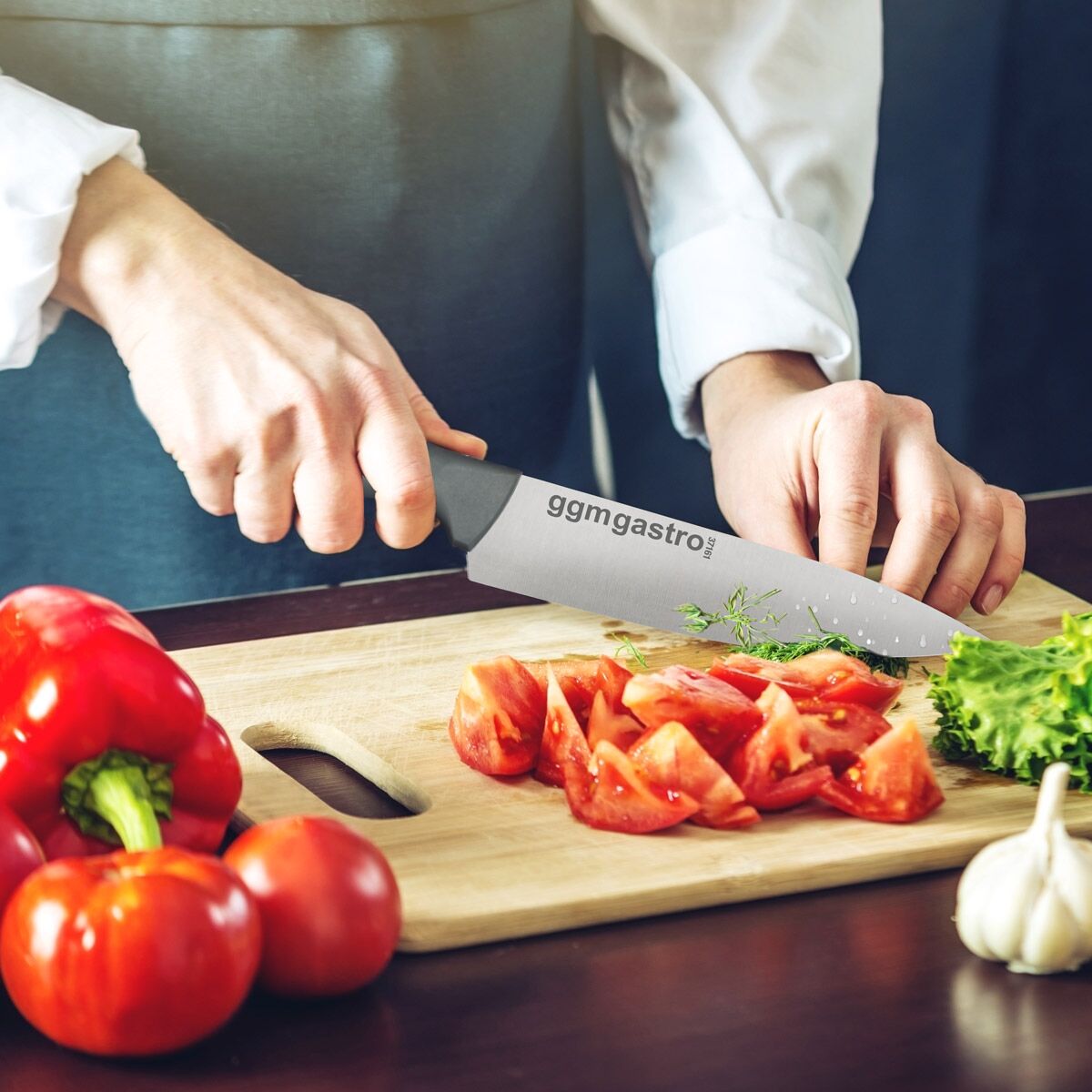 Set de couteaux Gastro - Acier inoxydable|avec trousse enroulable