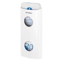 AIR-WOLF | Wall-Mounted Sanitary Bag Dispenser – White - Stainless Steel - 25 Bag Capacity