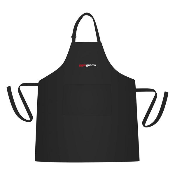 (5 stuks) Bistroschort - zwart - met GGM Gastro-logo - B x L: 67x84cm
