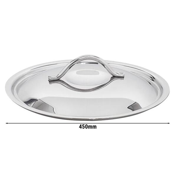 Capac pentru oală - oțel inoxidabil - Ø 450 mm