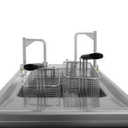 Friteuză electrică automată de 22 litri - cu sistem de filtrare a uleiului și ridicare automată a coșului