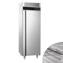 Armoire réfrigérée positive Inox AISI 304 PREMIUM - GN 2/1 - 700 L - avec 1 porte & 3 grilles & 3 paires de glissières