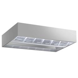 Hotte de plafond à induction - 3000 mm - sans moteur - avec filtre