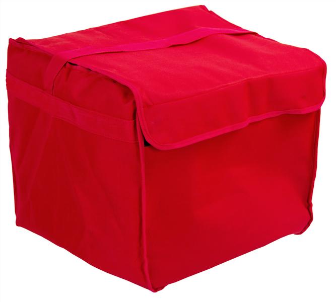 Pizza Çantası / Yalıtımlı Çanta - 37x37cm'lik 8 pizza kutusu için - Kırmızı