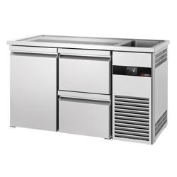 Barkoelkast PREMIUM - 1550x700mm - 1 deur & 2 laden