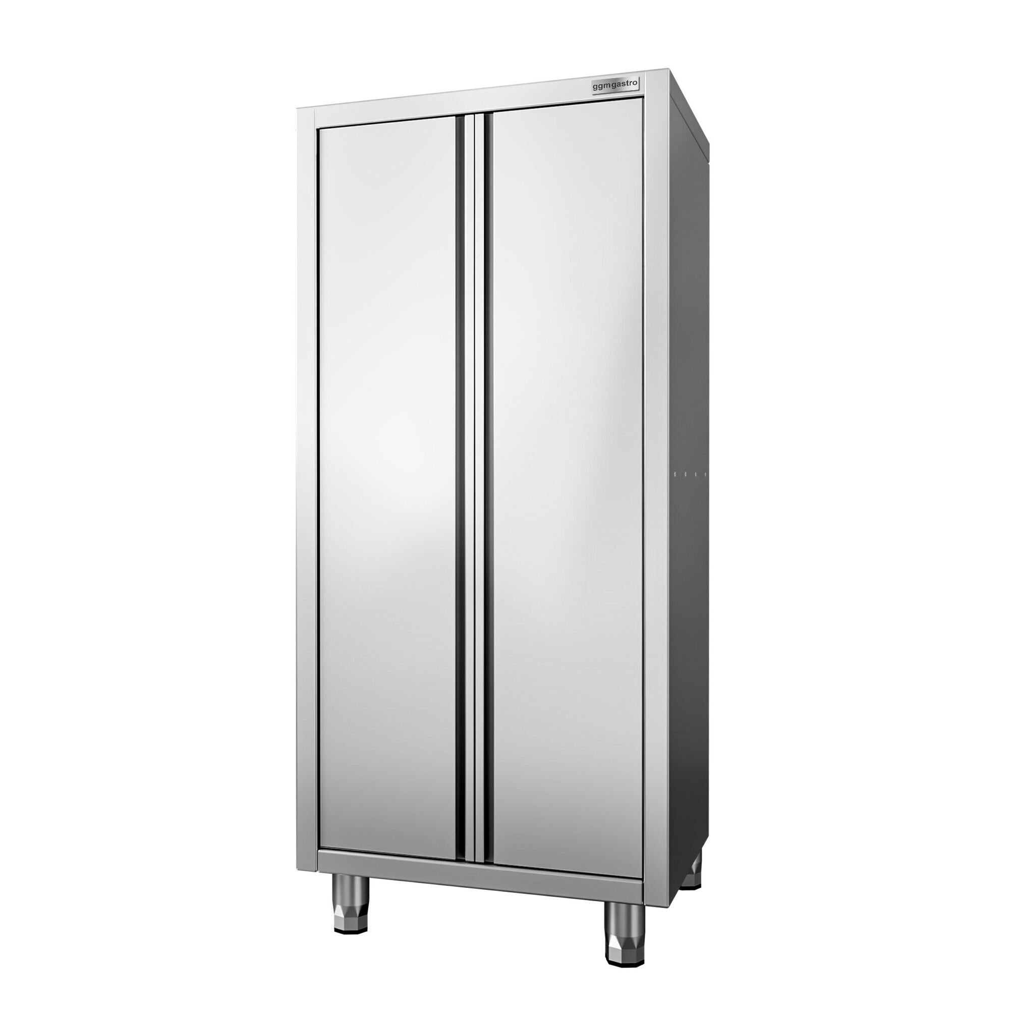 Armoire haute en inox PREMIUM - 800x700mm - 2 portes battantes - Hauteur: 1800mm