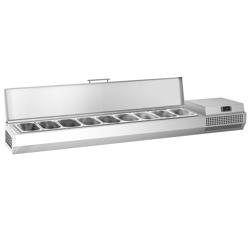 Vetrina Refrigerata Porta Ingredienti / Vetrina Gastronorm PREMIUM PLUS - 1976x353mm - 9x GN 1/4
