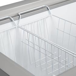 Vrieskist - 1504x700mm - 388 liter - RVS deksel - incl. scheidingswand