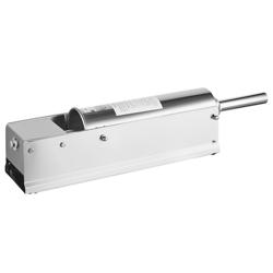 Insaccatrice per salumi manuale orizzontale - 7L - acciaio inox - con 4 imbuti insaccatori