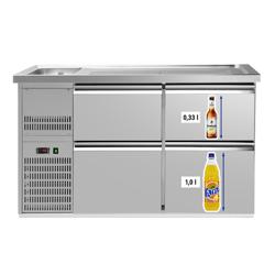 Ψυγείο Πάγκος Μπύρας PREMIUM PLUS - 1550 x 700 χλσ. - 4 Συρτάρια