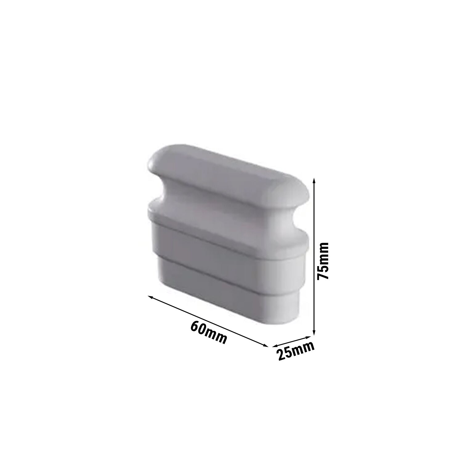 Bouchon en téflon pour gril série 600 - 73x66x36mm - Série Lorenzo 600