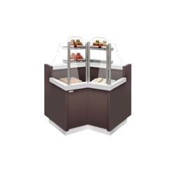 Vitrine refrigerada para bolos/pastelaria Série RIGA - 1365x990mm - 2 prateleiras - +4 a +8°C